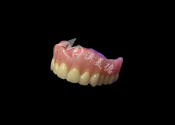 Harga yang bagus Customized Full Acrylic Denture Perawatan Mudah Removable full arch denture on line